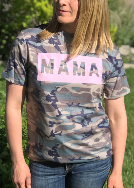 Mama camo shirt | mom shirts