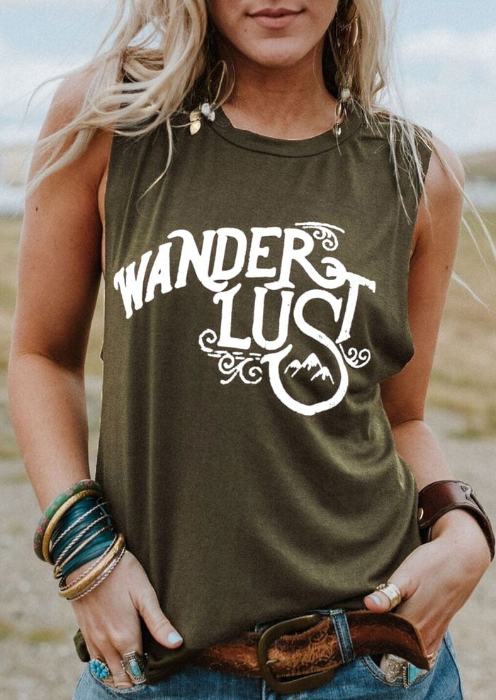 Wanderlust Tank | Women's Trendy Shirts